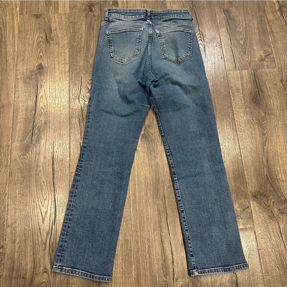 MNG by Mango Straight Leg Jeans Women's Size 6 High Waist Medium Wash Denim - Picture 12 of 15